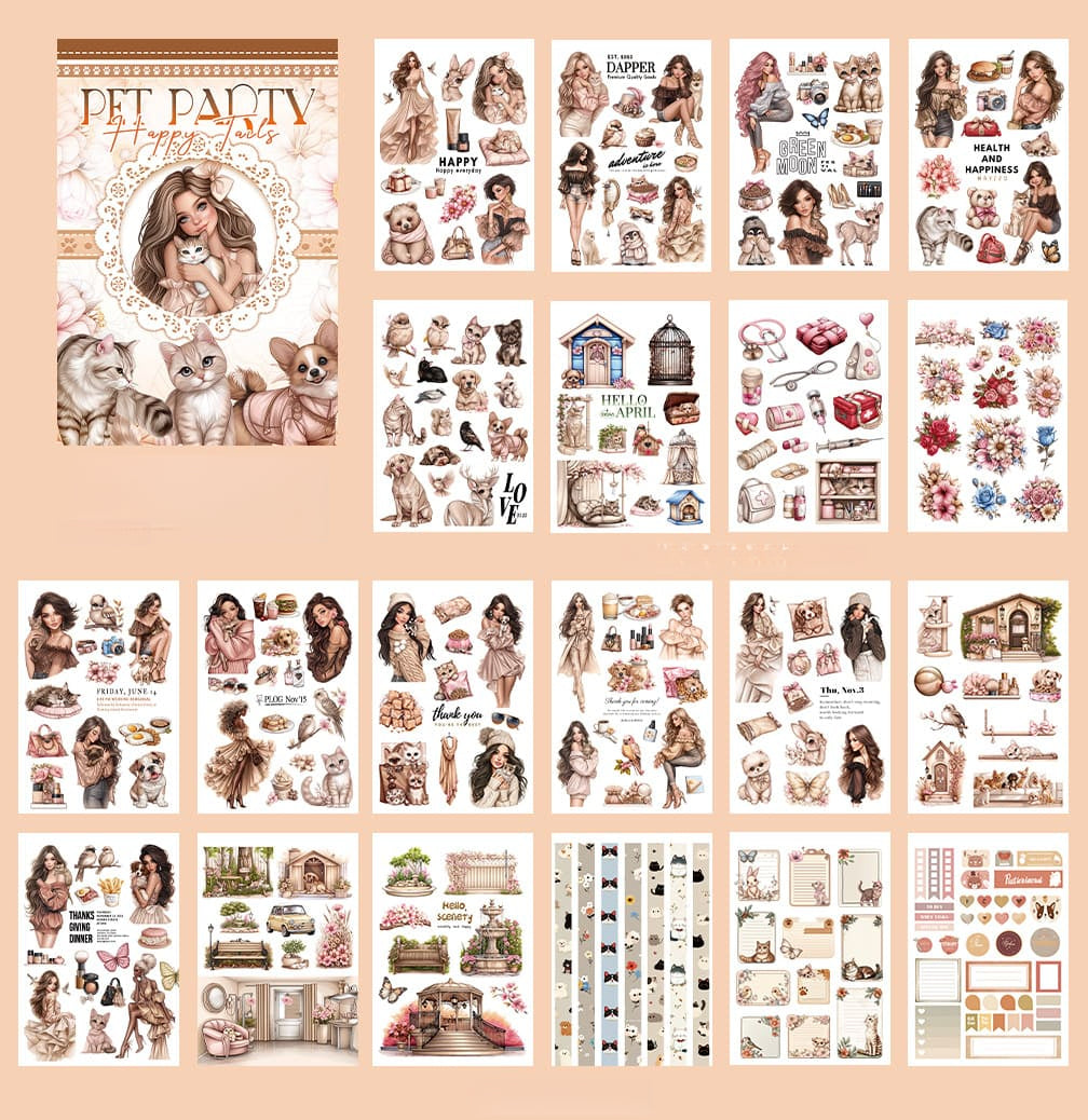 Pet-Themed Sticker Book