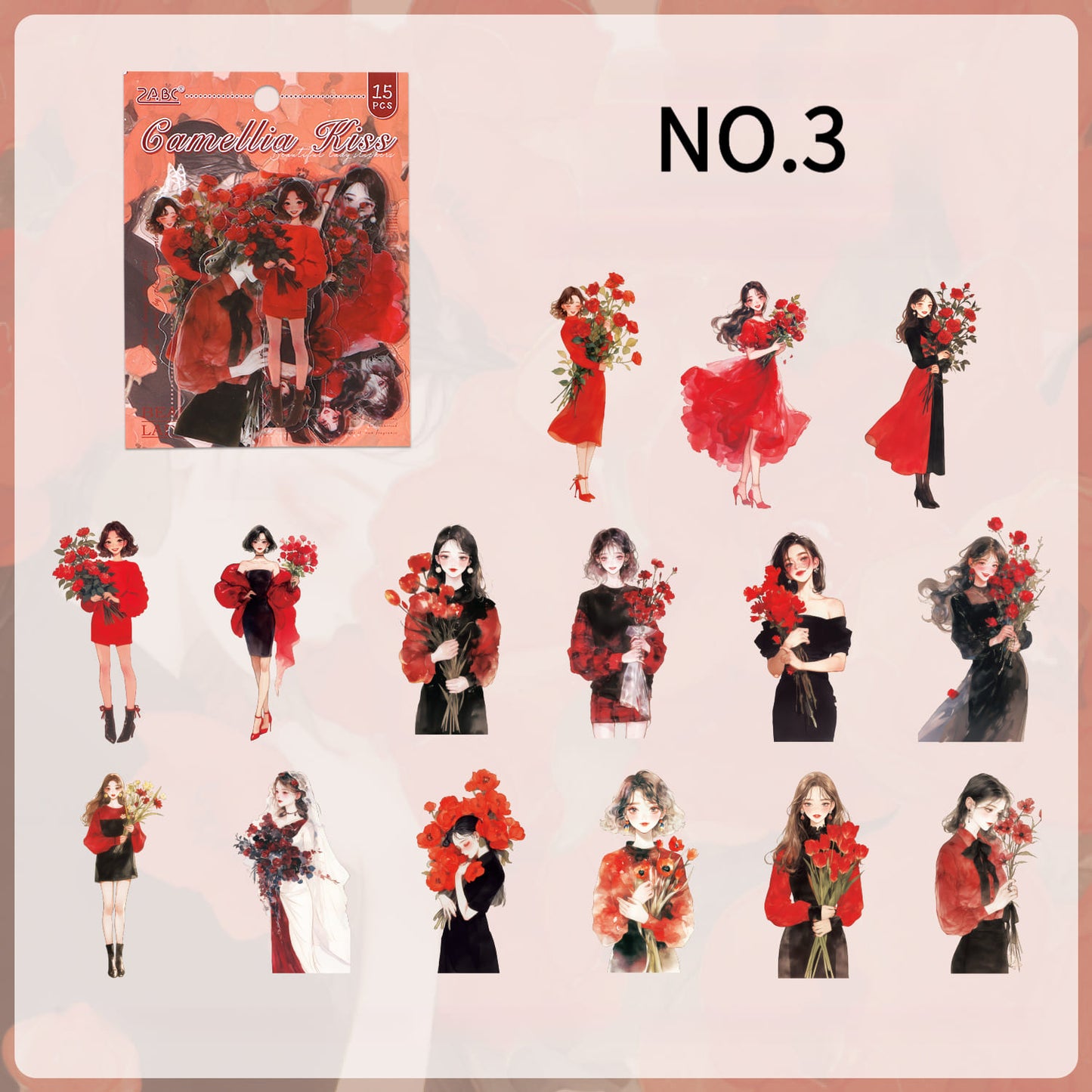 Elegant Ladies PET Stickers