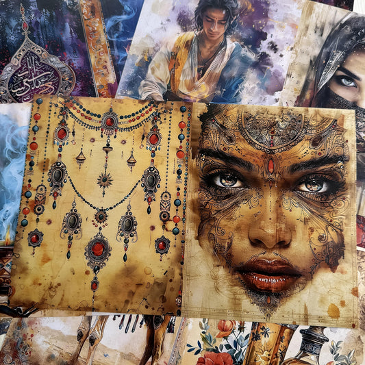 Arabian Nights Theme Scrapbook Paper