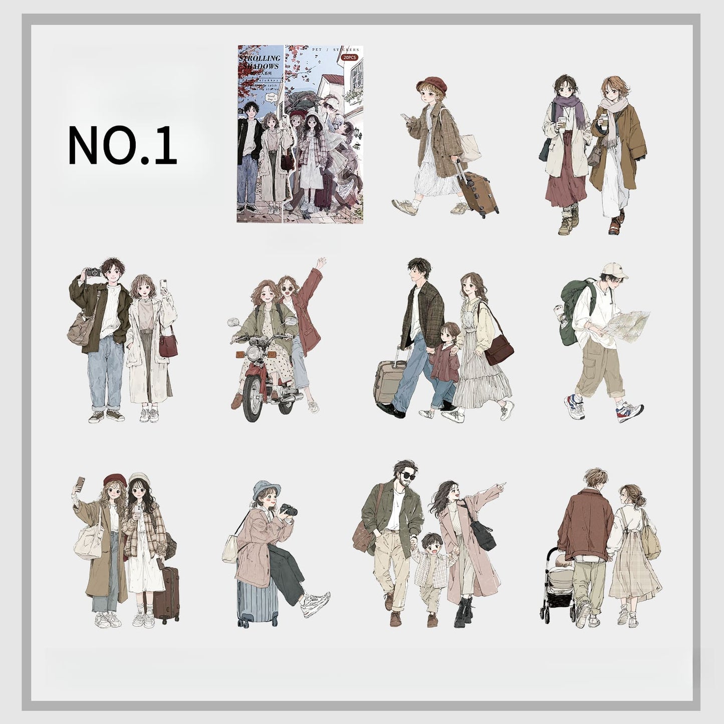 Street Walkers PET Sticker Pack