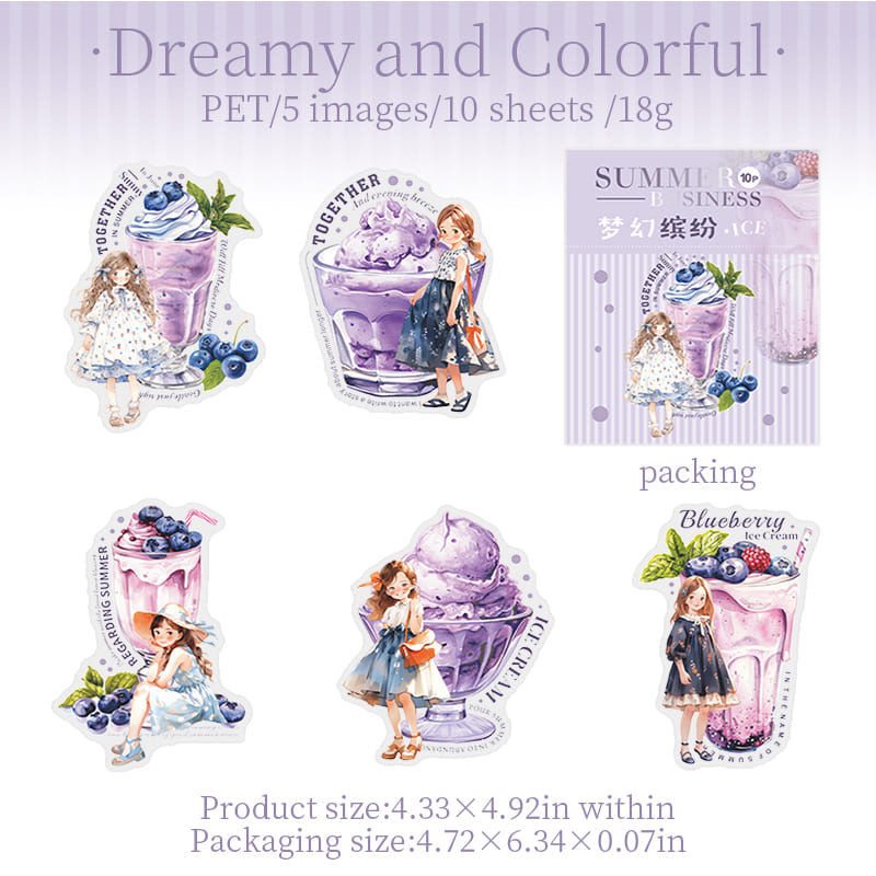Summer Girl Stickers