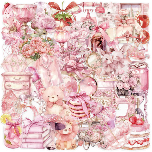50PCS Pink Theme Sticker Pack