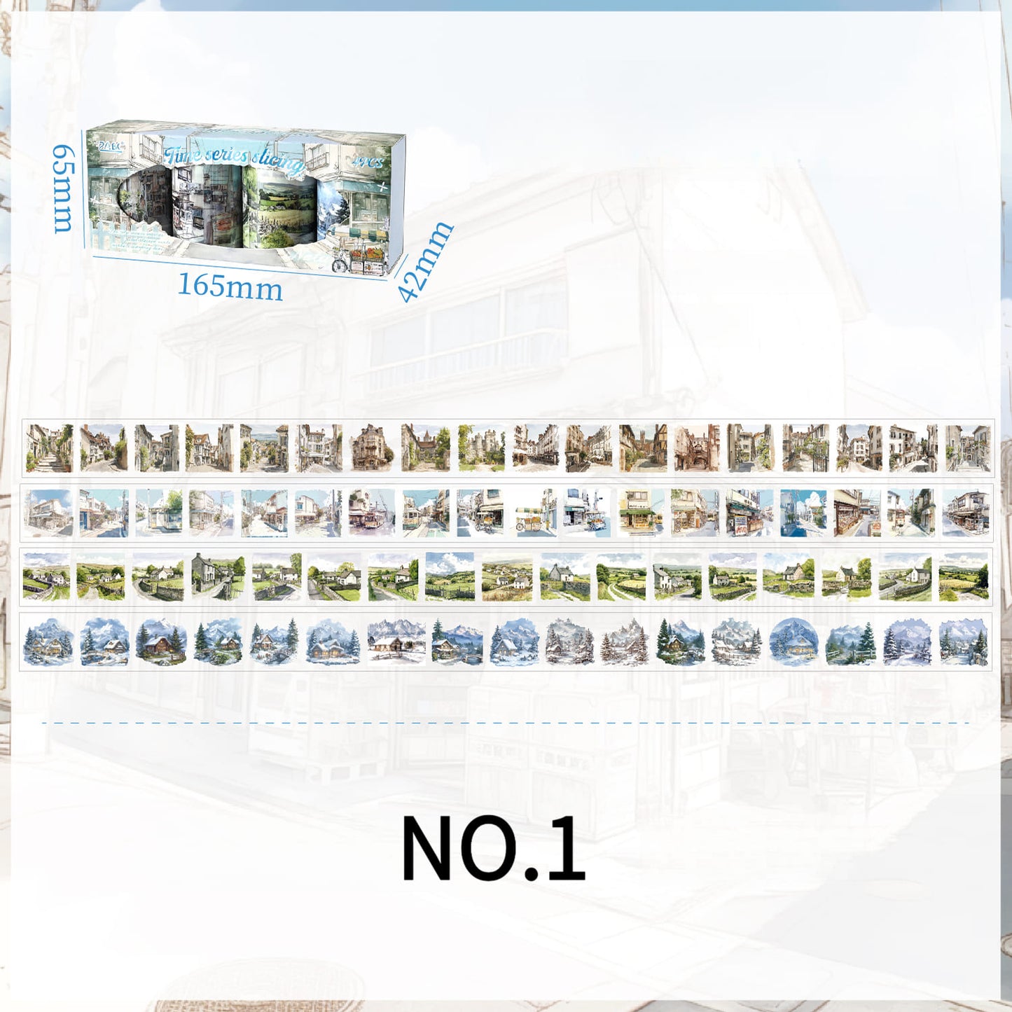 Urban Houses & Cityscapes (Spring, Summer, Autumn, Winter)