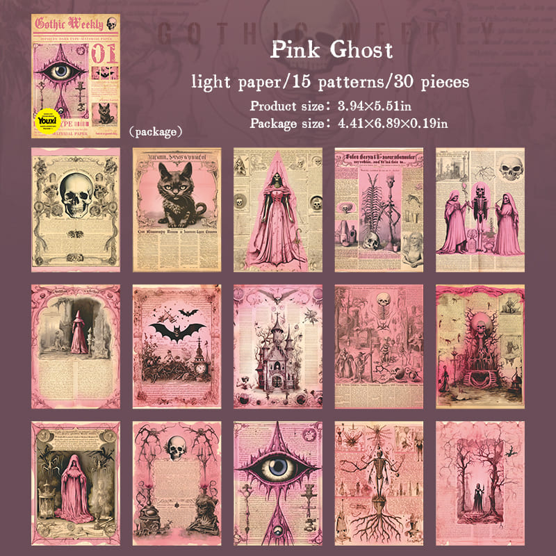 Gothic Theme Scrapbook Paper