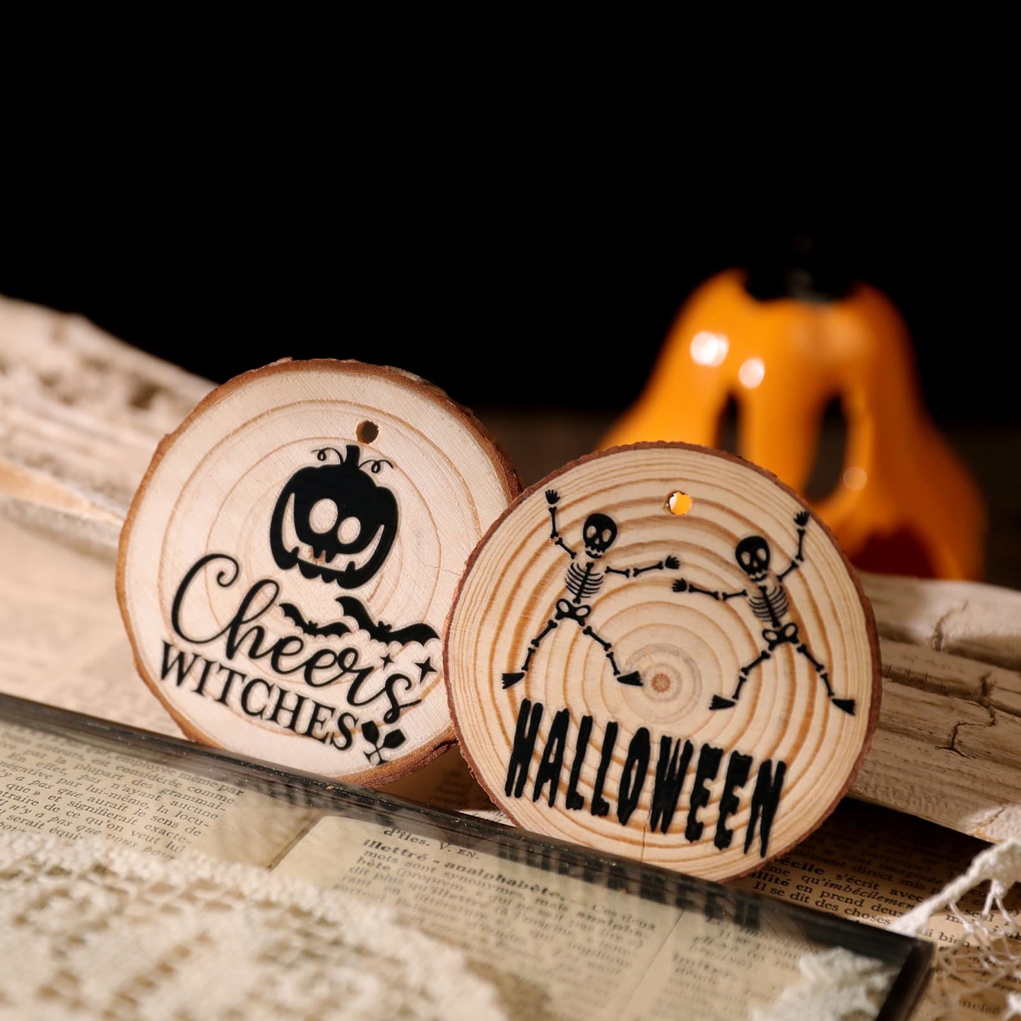 Black Halloween Transfer Sticker