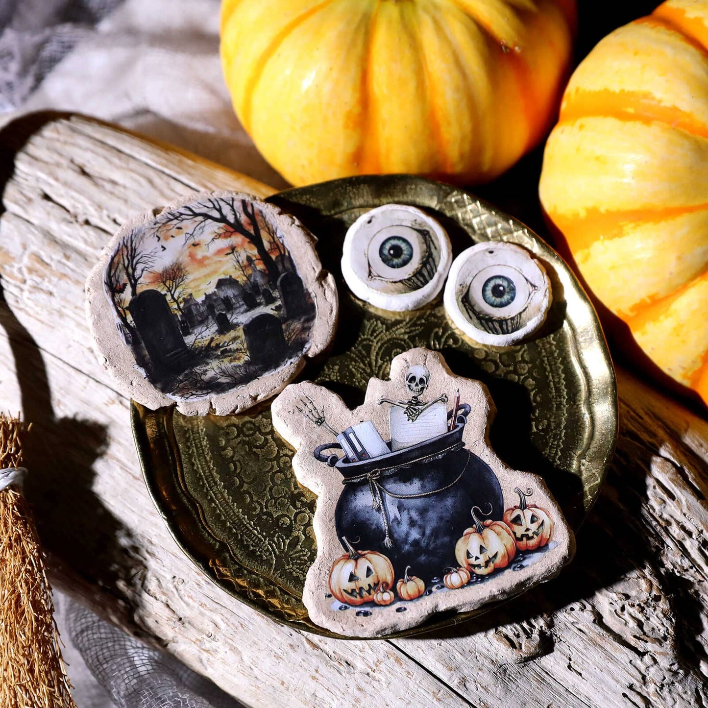 3PCS Halloween Transfer Stickers
