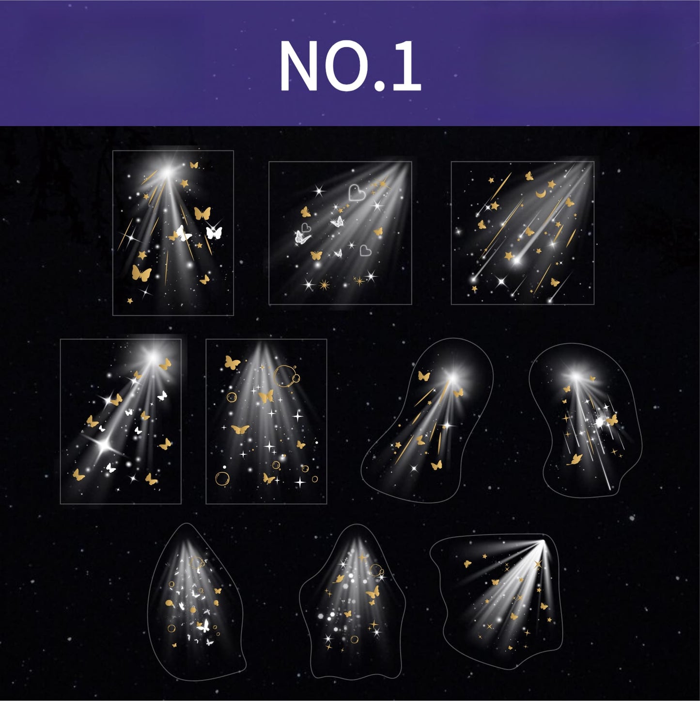Beam of Light Theme Stickers