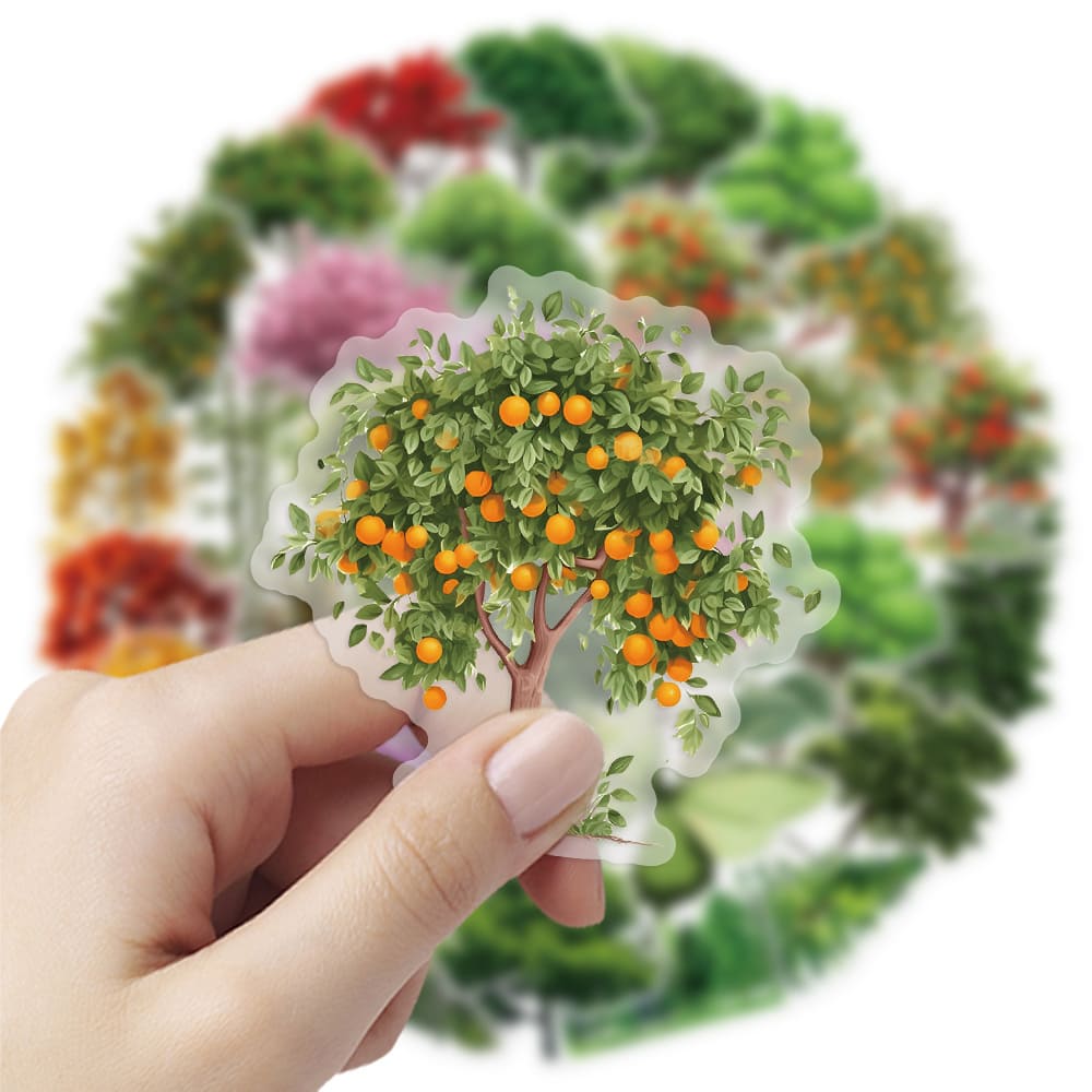50PCS Trees Series Stickers