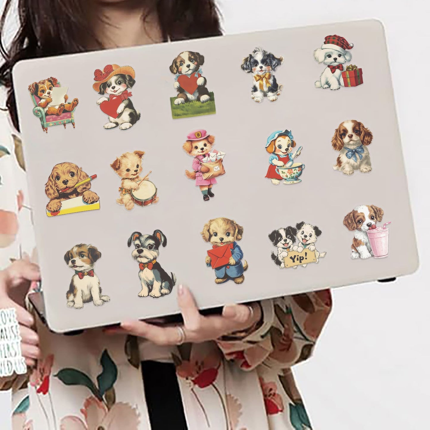 50PCS Vintage Dog PET Stickers