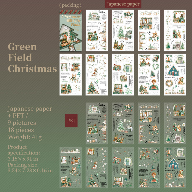 Christmas-Themed Sticker Book