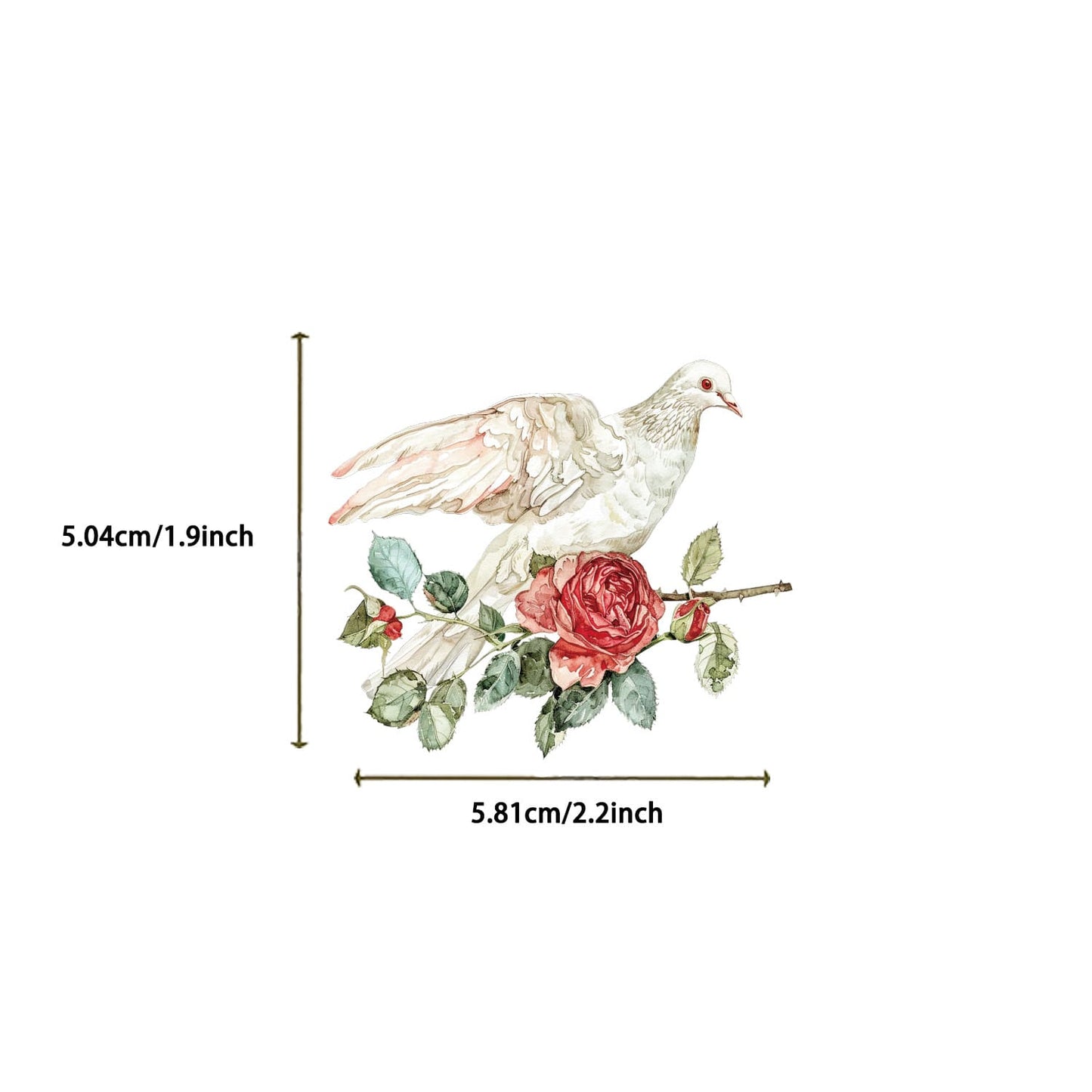 50PCS Pink Floral Sticker Pack