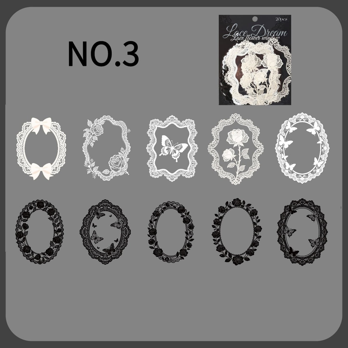 Lace Theme Sticker Pack
