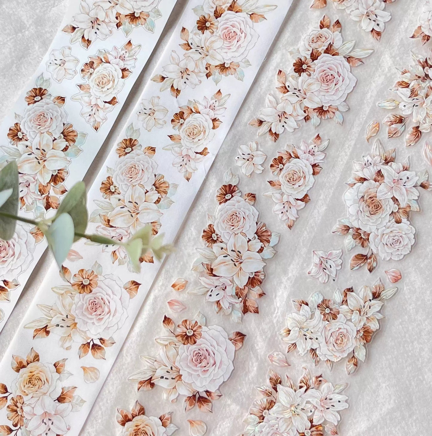 Fall Floral  Die-Cut  PET Tape
