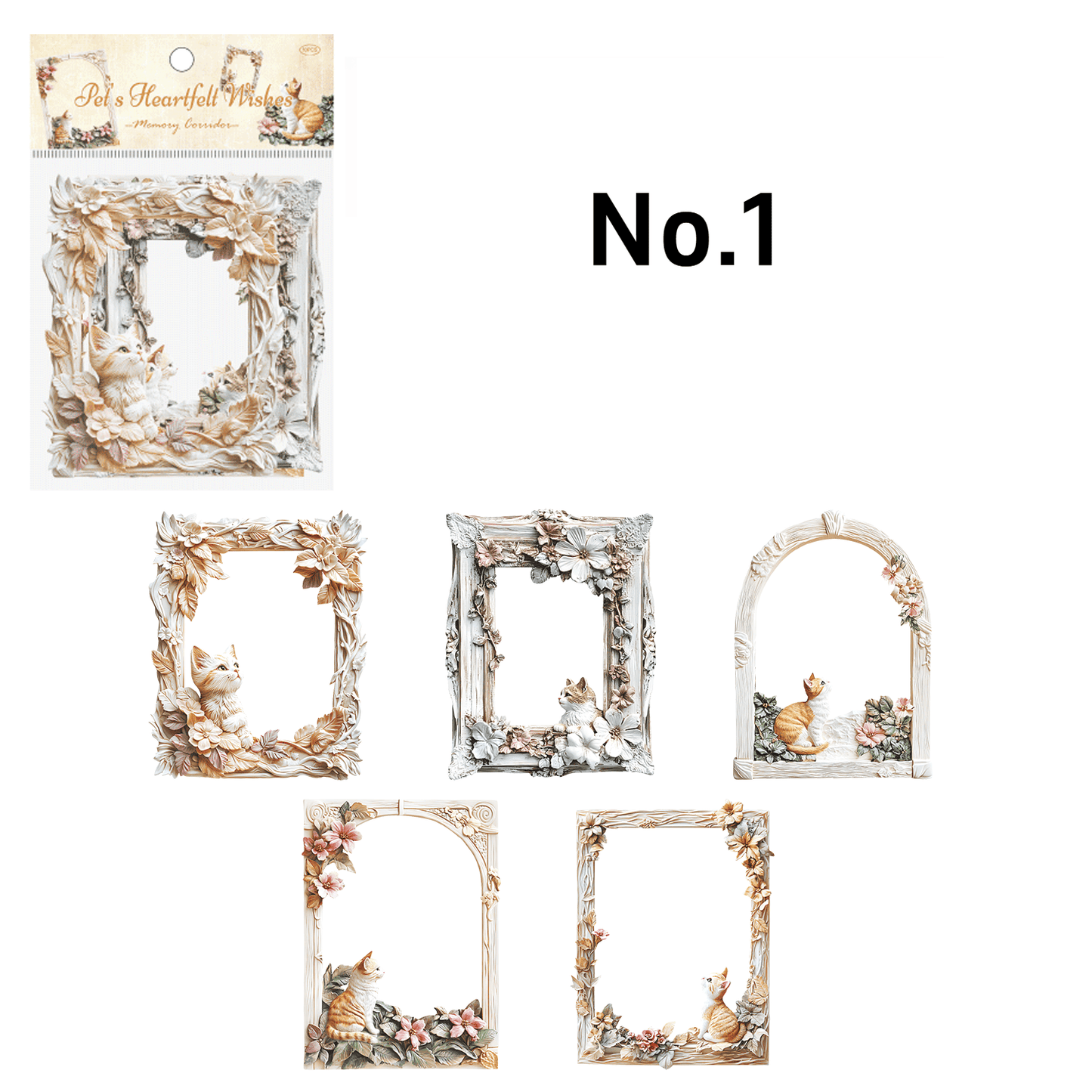 Floral Frame Theme Stickers
