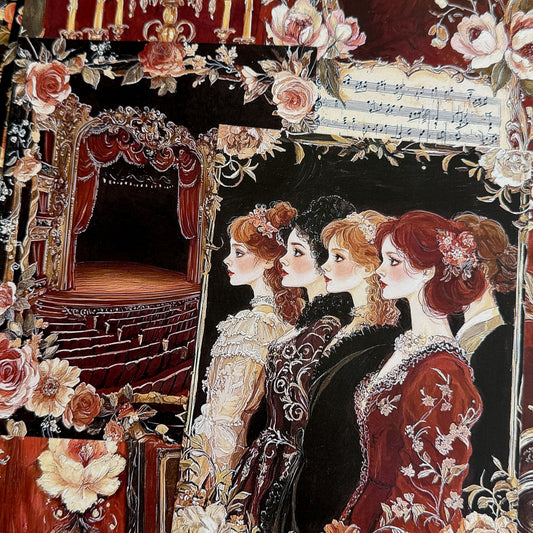 Court Opera Scrapbook Paper