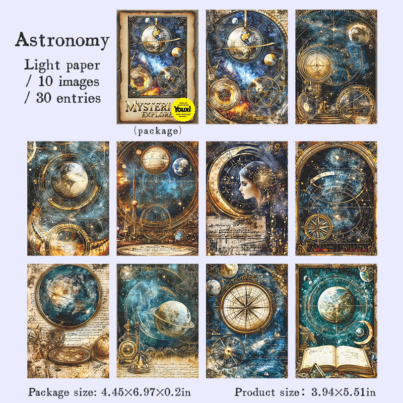 Explorer-Themed Scrapbook Paper