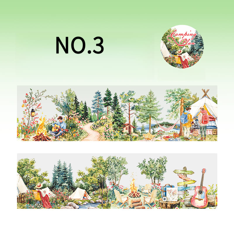 Camping Theme PET Tape