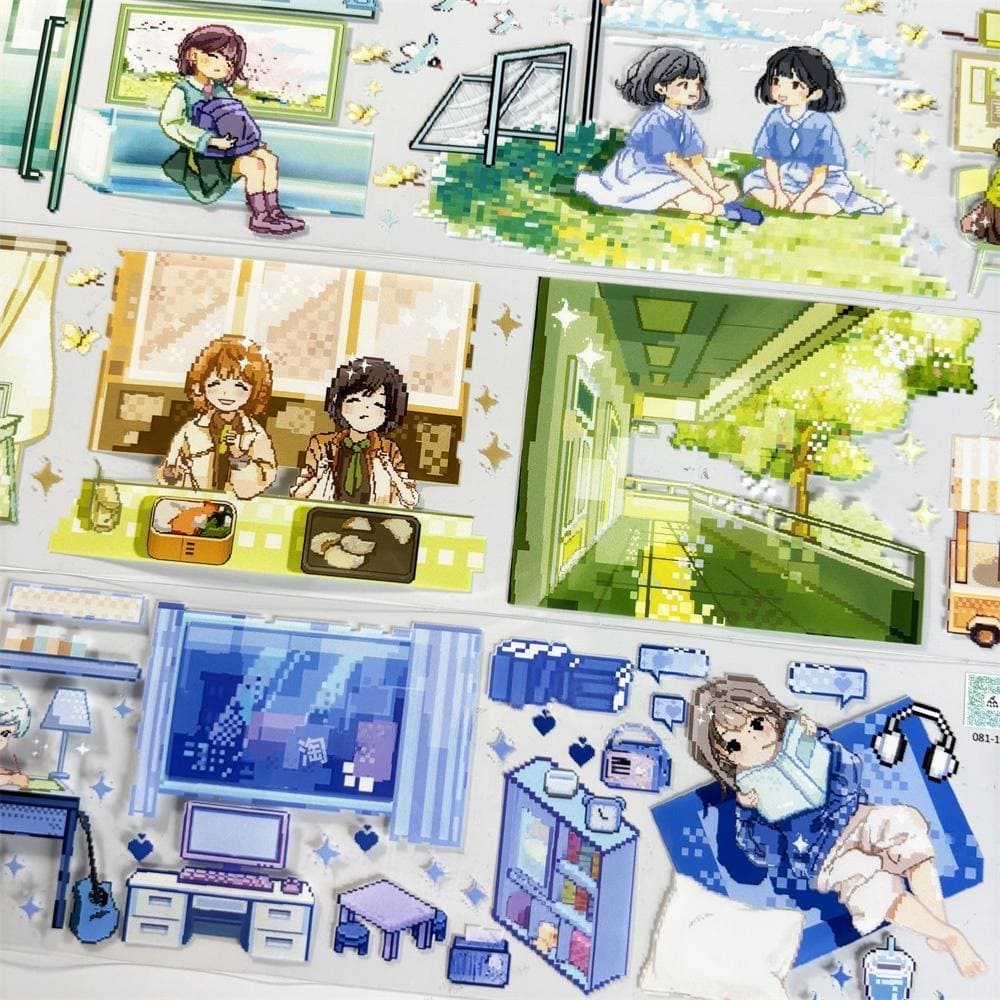 One Loop School Days Pixel PET Tape