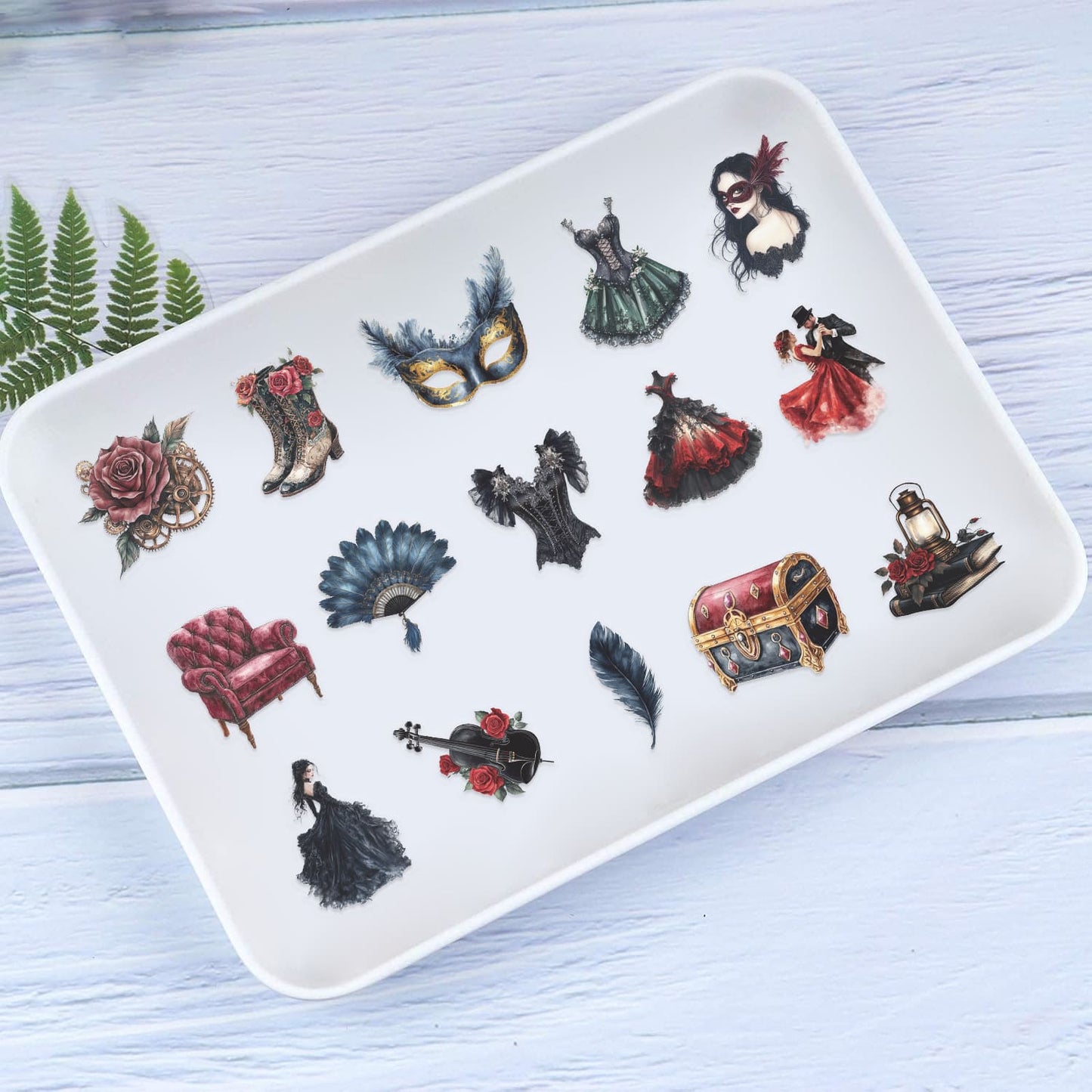 50PCS Masquerade Ball Sticker Pack