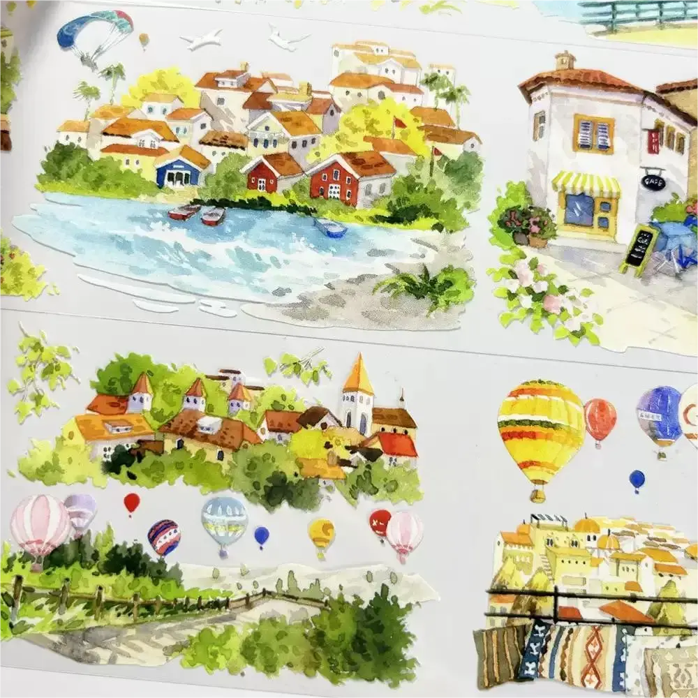 One Cycle Balloons Over the Village Scenic PET Tape