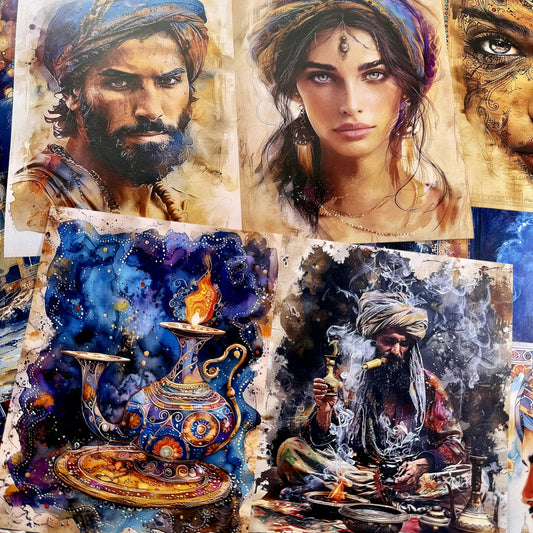 Arabian Nights Theme Scrapbook Paper