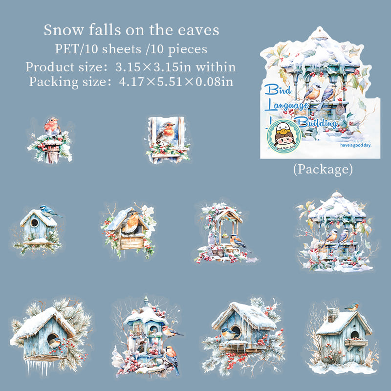 Bird Nest Scenery Stickers