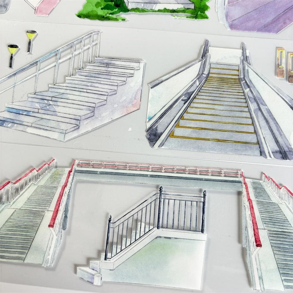 One Cycle Staircase Pattern PET Tape
