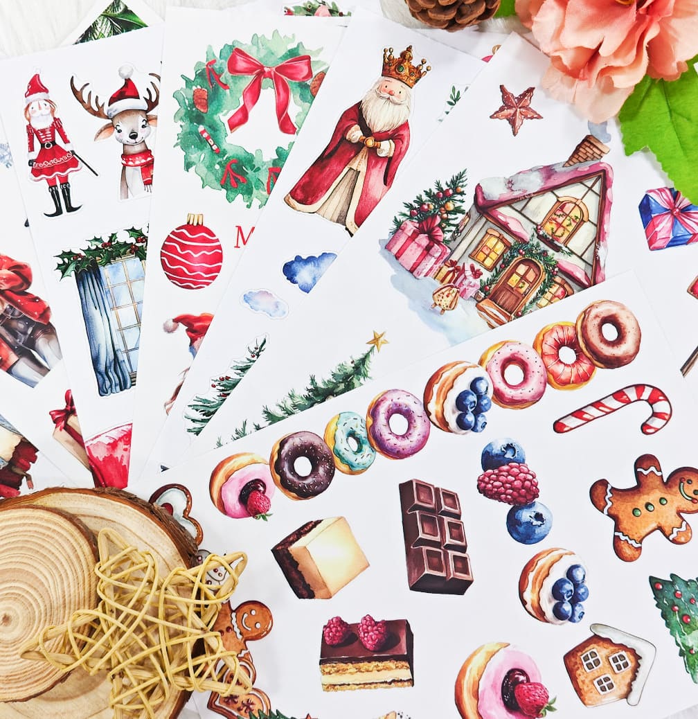 Christmas-Themed Sticker Book