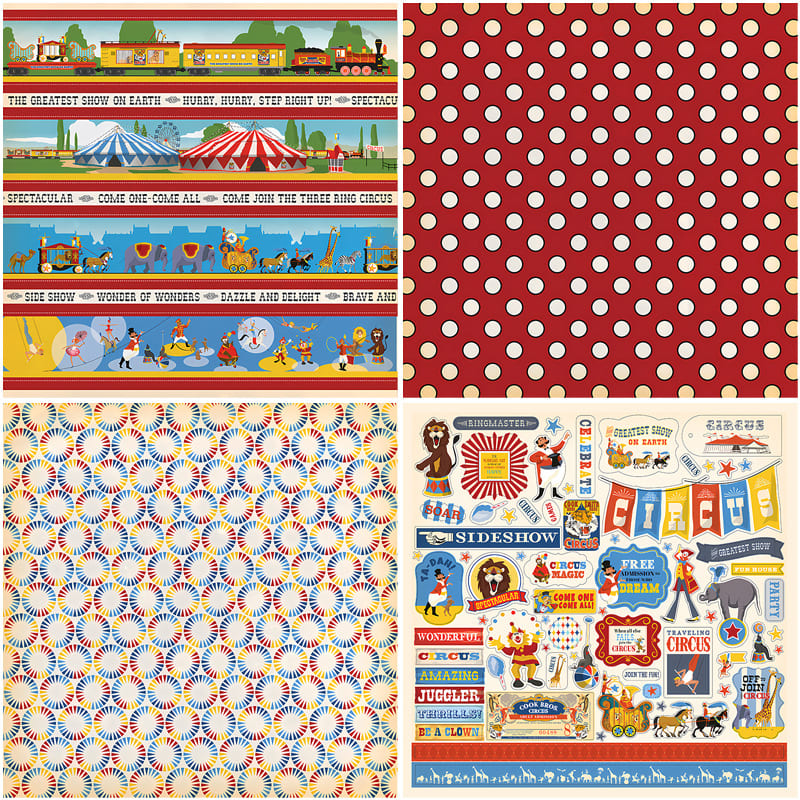 Storybook Circus Scrapbook Paper