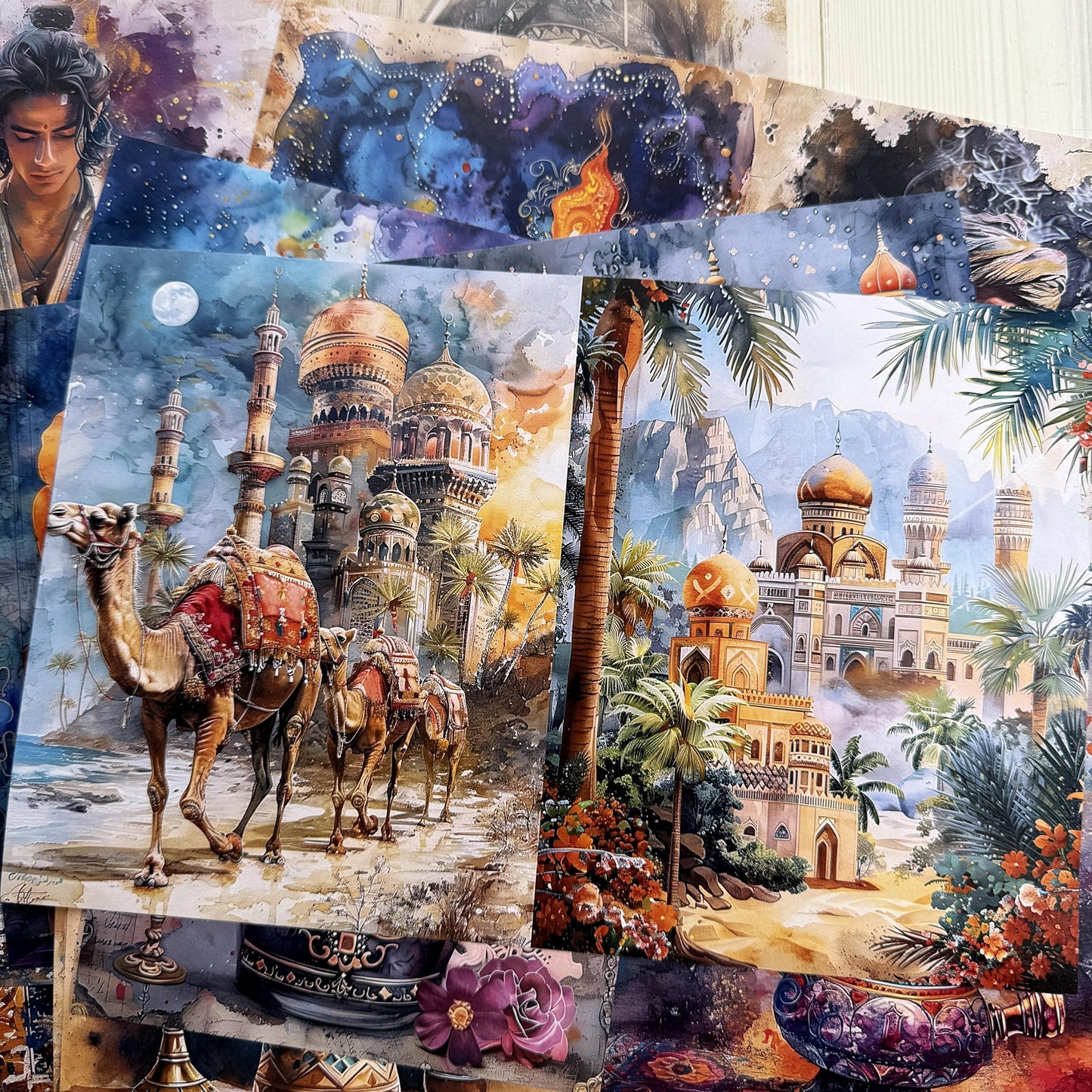 Arabian Nights Theme Scrapbook Paper