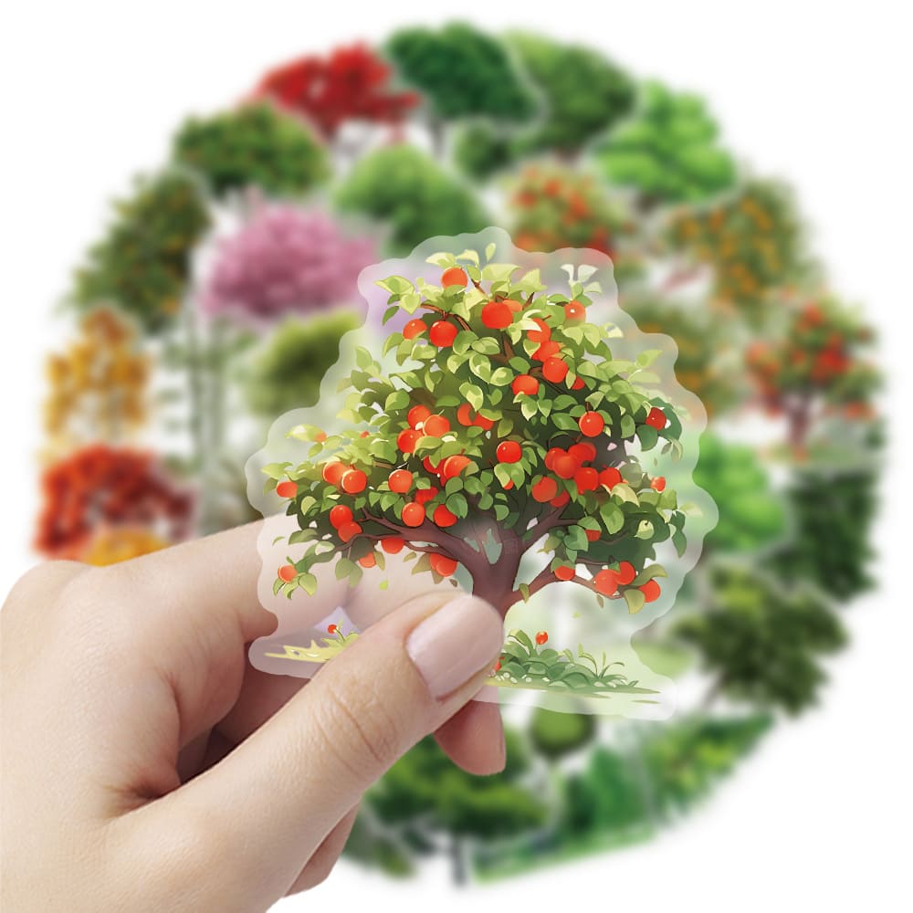 50PCS Trees Series Stickers