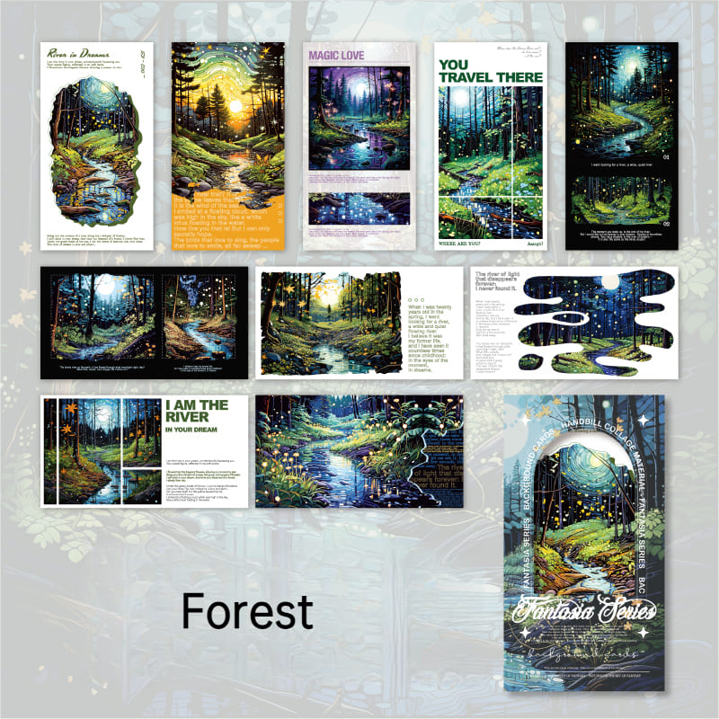 Fantastic Fantasia Series Scrapbook Paper