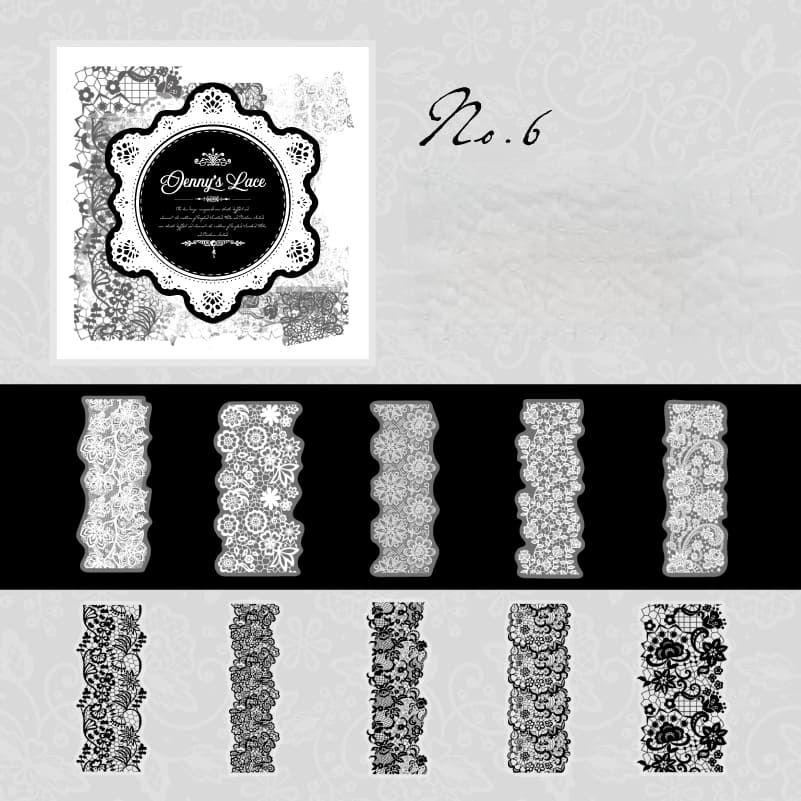 Lace-Inspired Sticker Collection