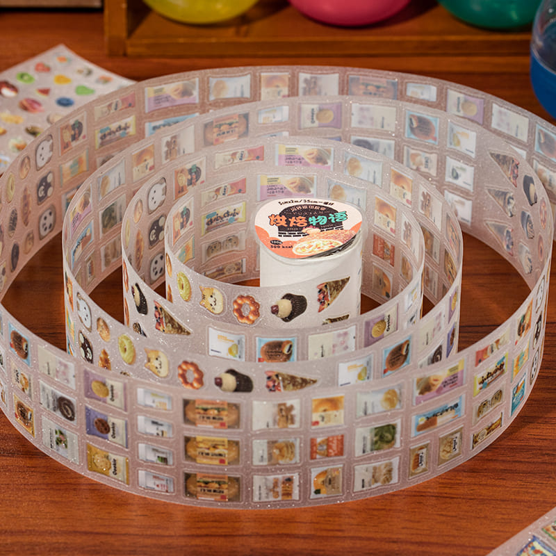 Convenience Store Series Retro PET Die-Cut Tape