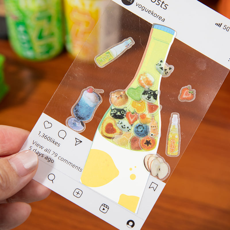 Convenience Store Series Retro PET Die-Cut Tape