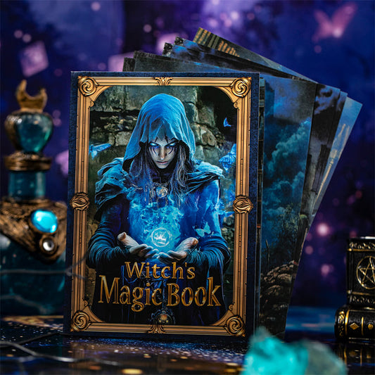 50PCS Witch Theme Scrapbook Paper