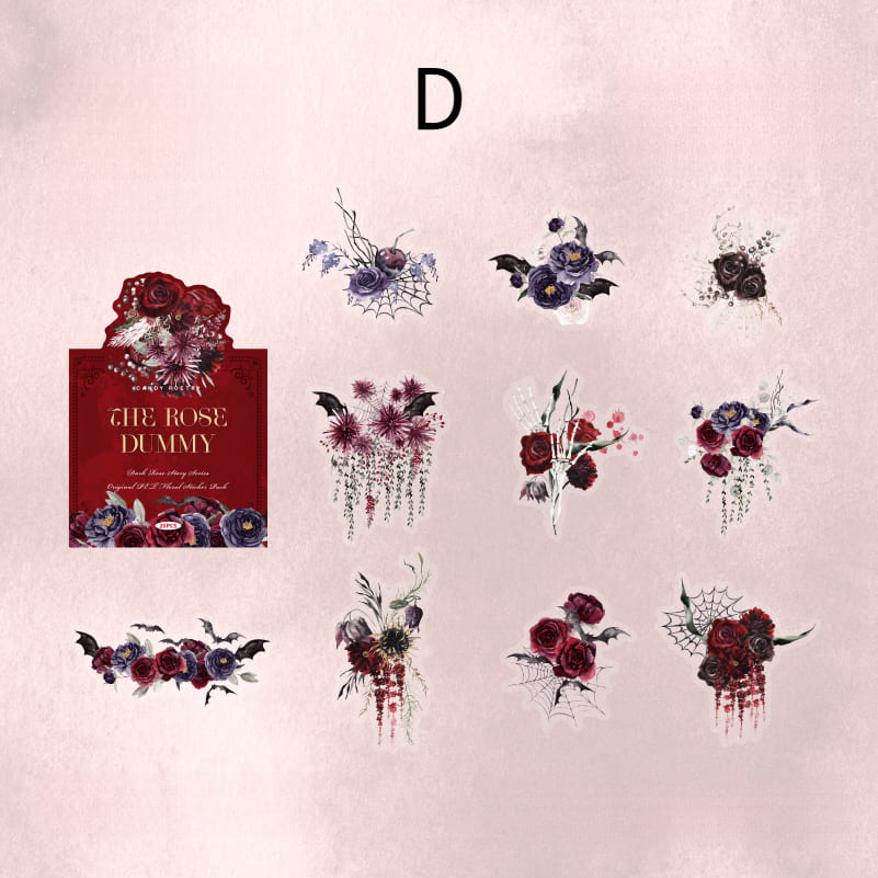 Dark Rose Sticker Pack