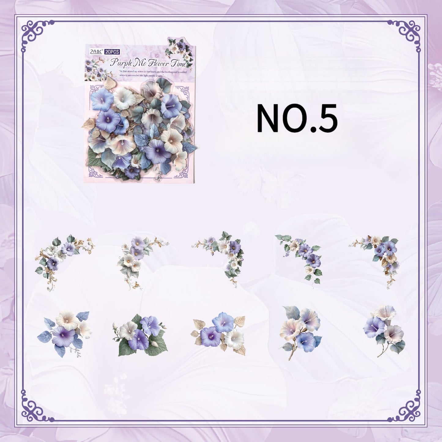 Vintage Floral PET Stickers