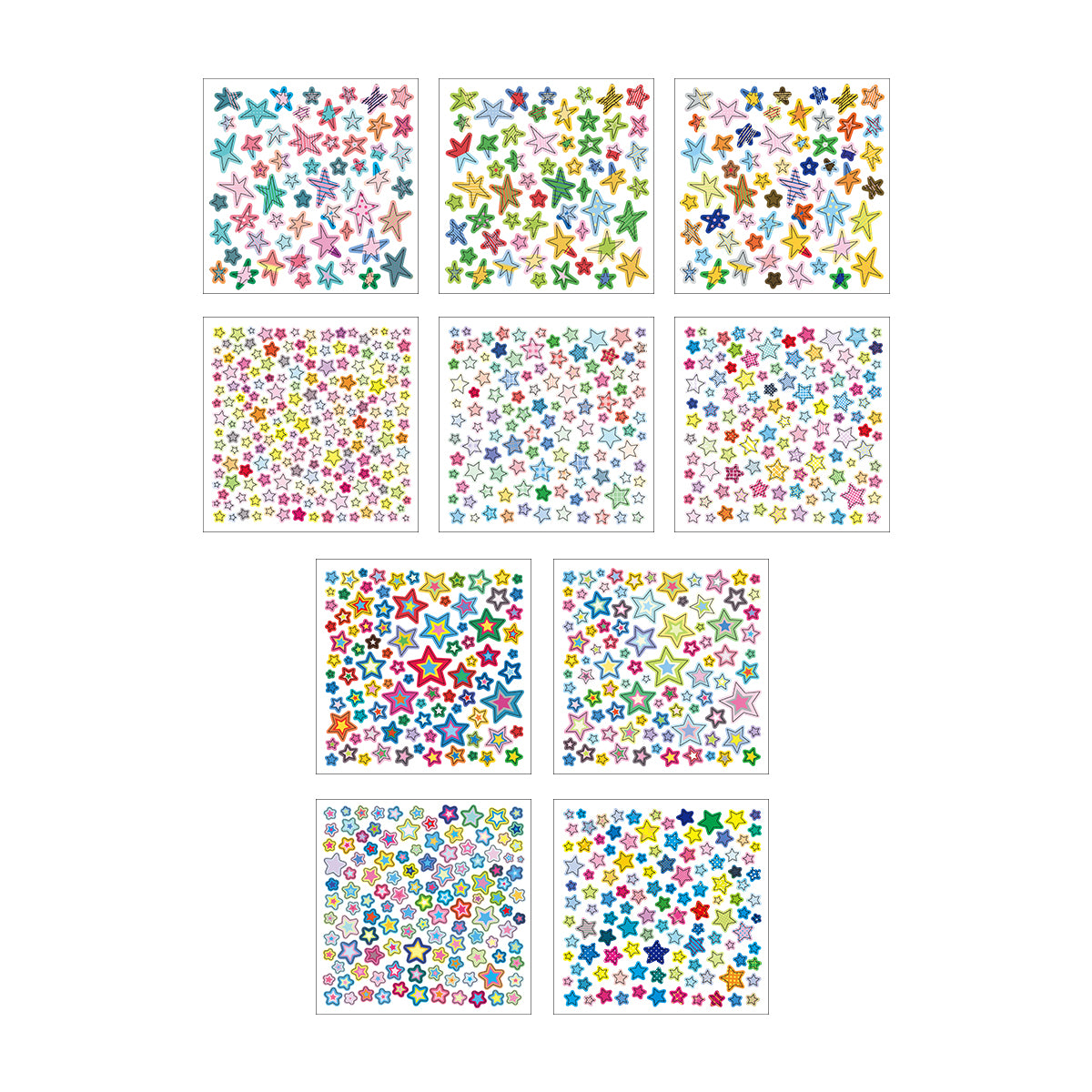 10PCS Star Stickers