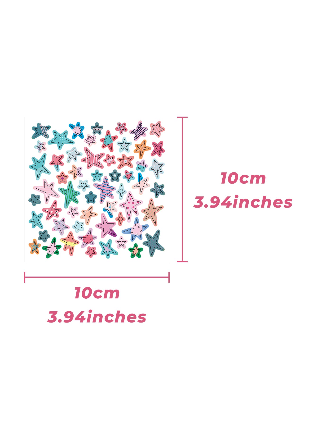 10PCS Star Stickers