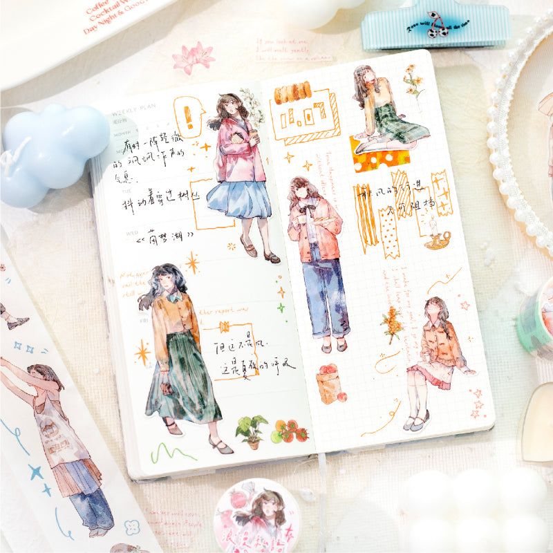 Character Die-Cut Washi Tape