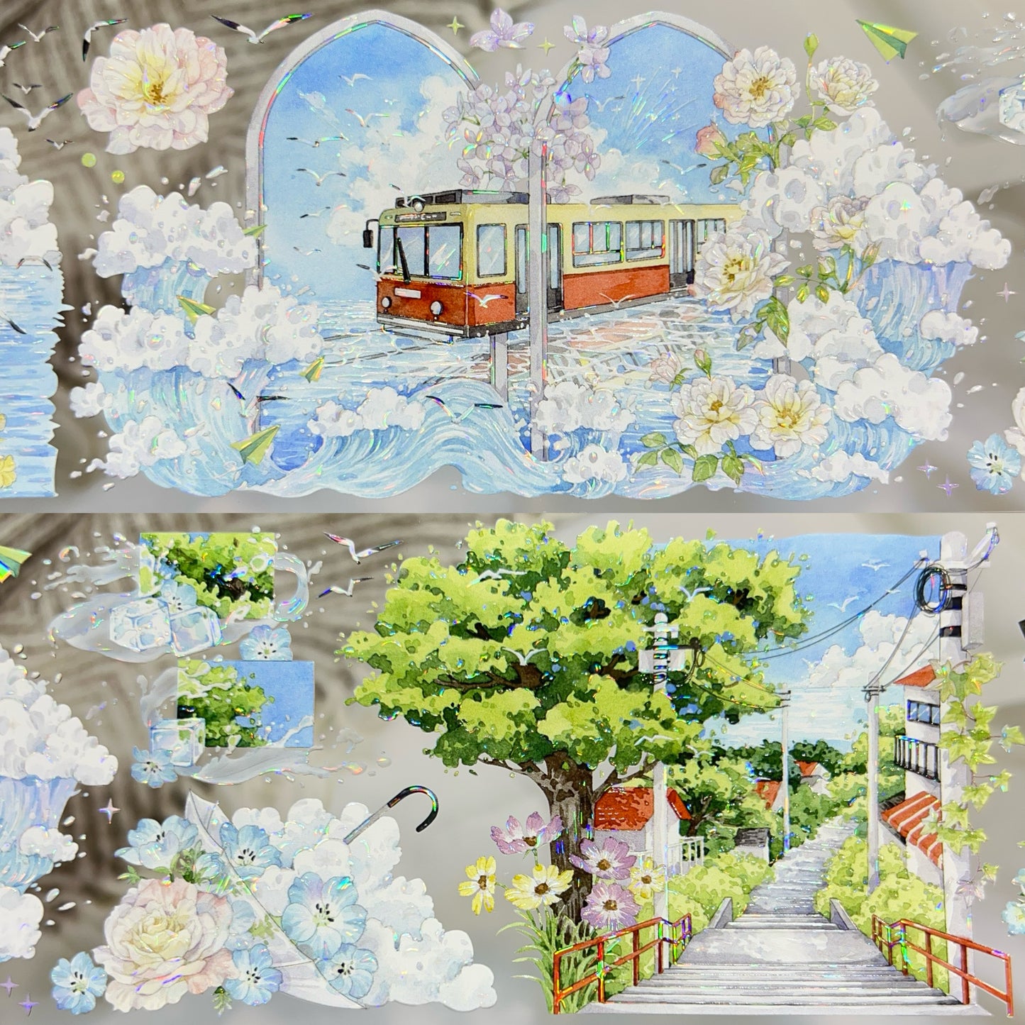 7cm*125cm Coastal Series One Cycle PET Tape