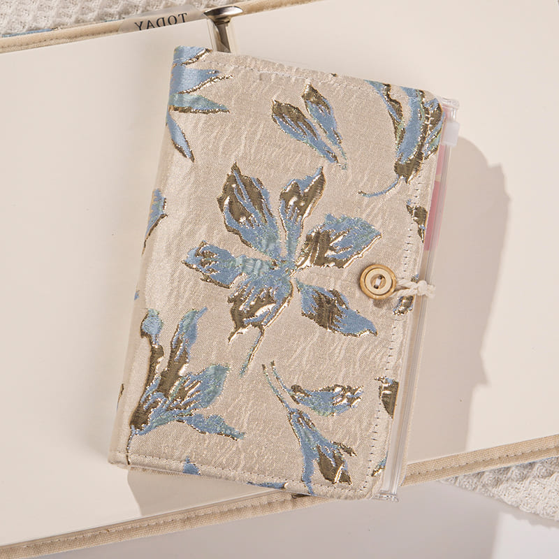 Blue Flowers Detachable Loose-Leaf Journal