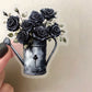 50PCS Dark Rose Sticker