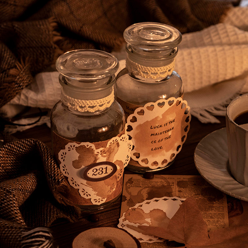 Vintage Coffee Stain Junk Journal Kit