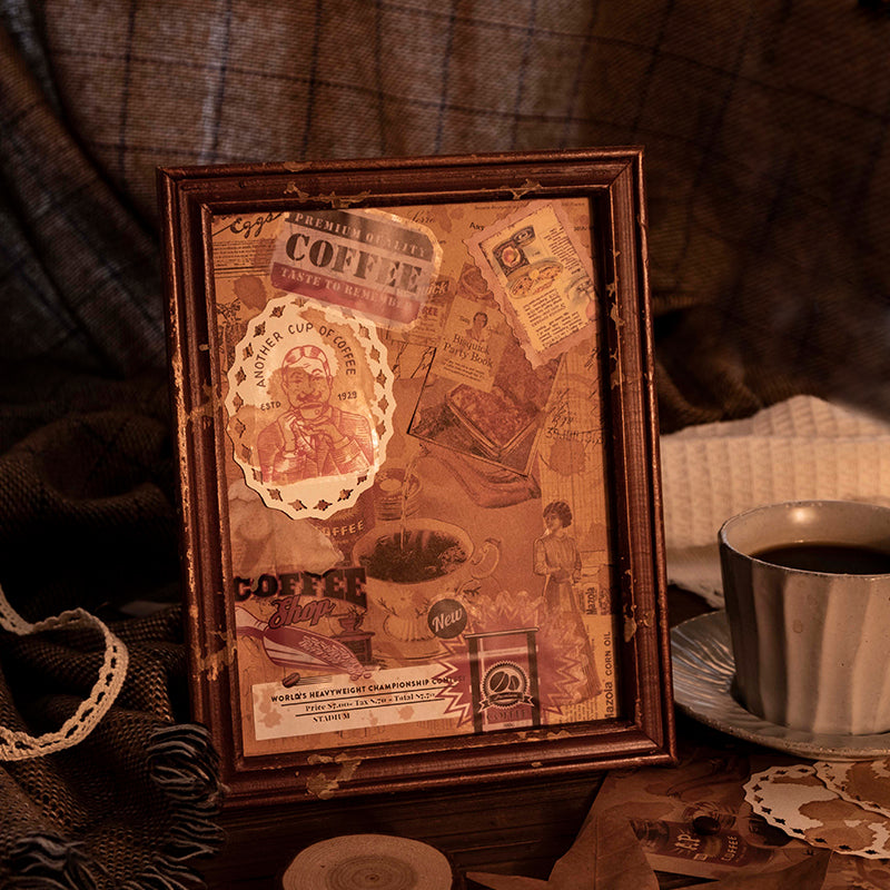 Vintage Coffee Stain Junk Journal Kit