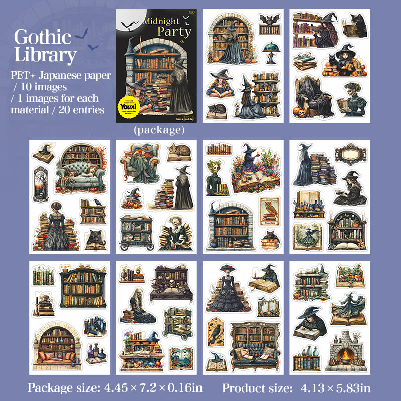 Midnight Party-Themed Sticker Book