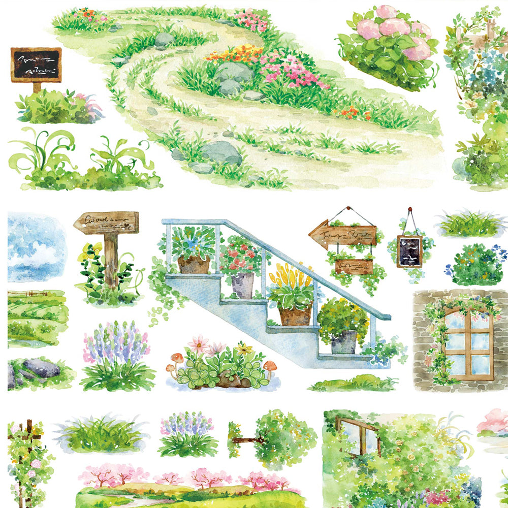 Garden Theme One Cycle PET Tape