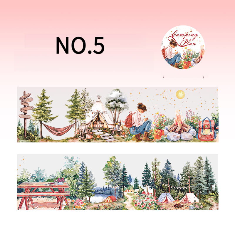 Camping Theme PET Tape