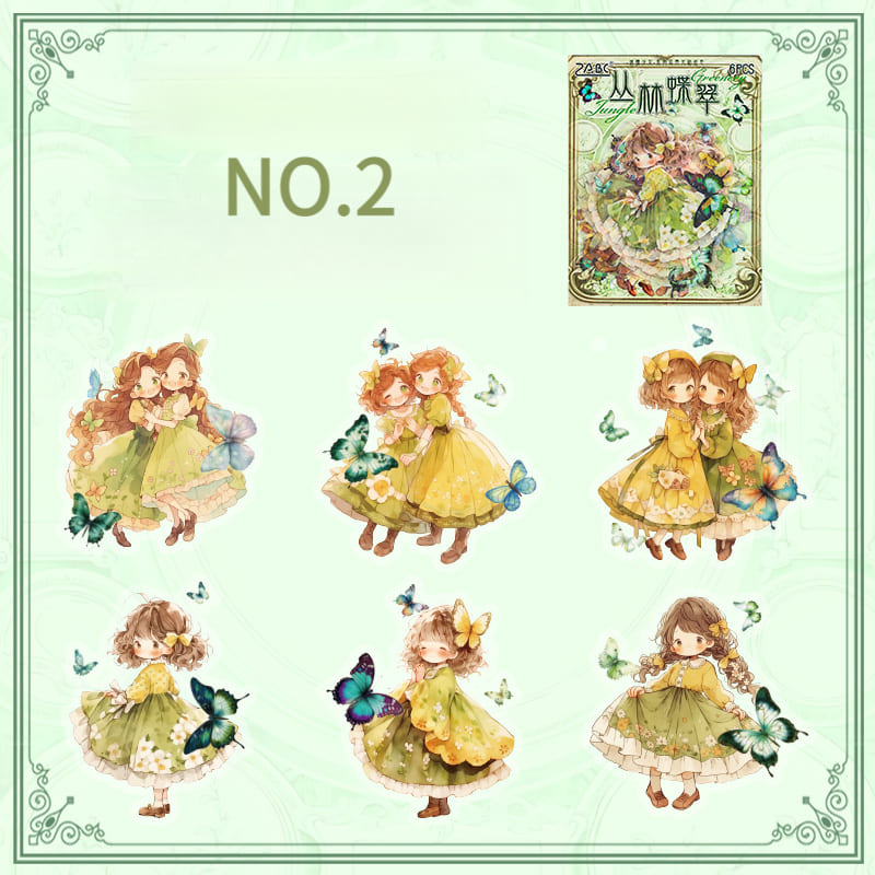 Butterfly Maiden Stickers